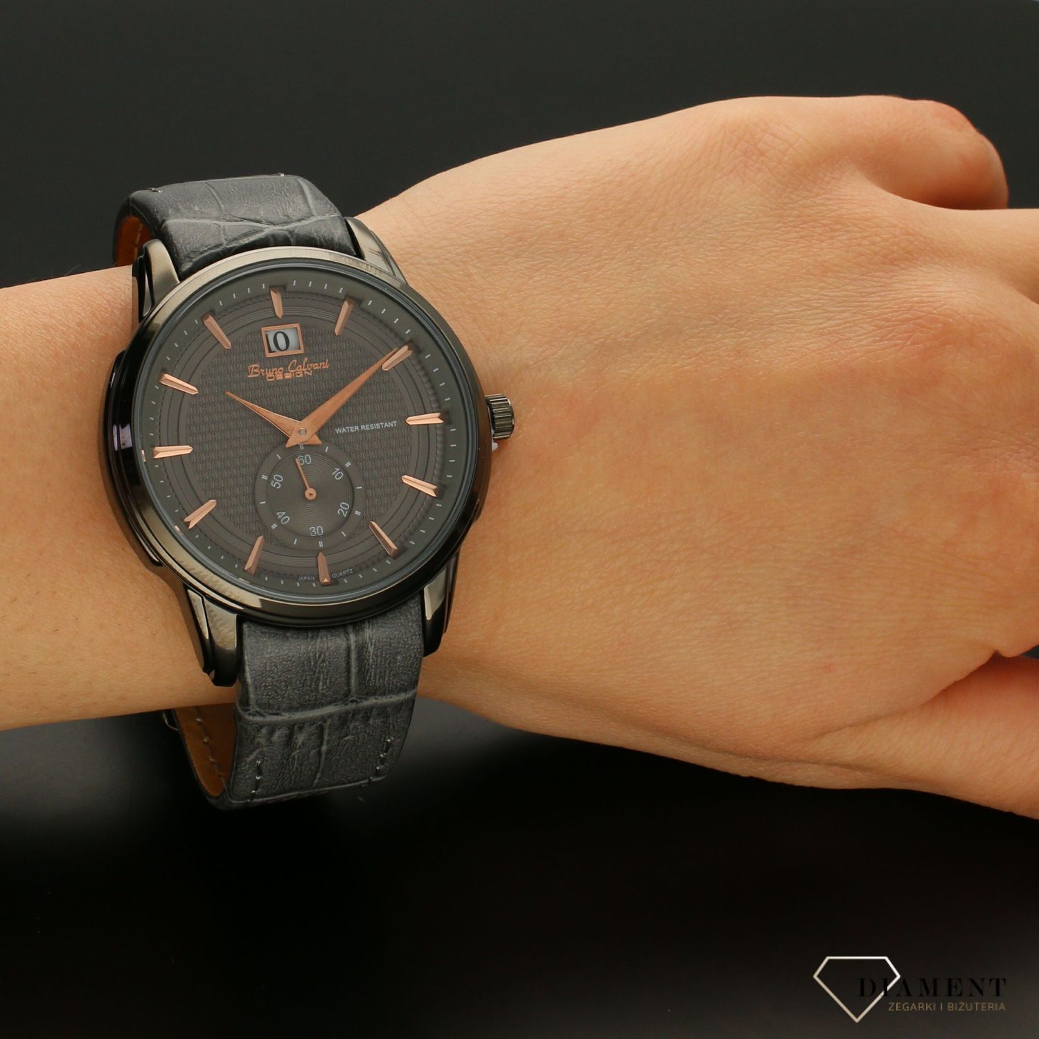 Zegarek męski na pasku Bruno Calvani Classic BC 887 GREY (2).jpg